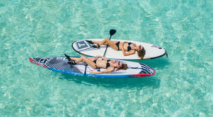Inflatable paddle board accessories